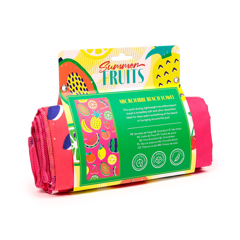 Microfibre Beach Towel - Summer Fruits