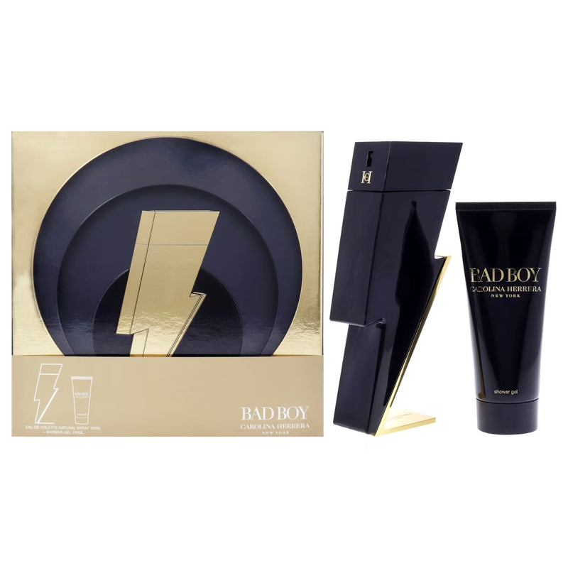 Carolina Herrera Bad Boy Gift Set 100ml EDT + 100ml Shower Gel