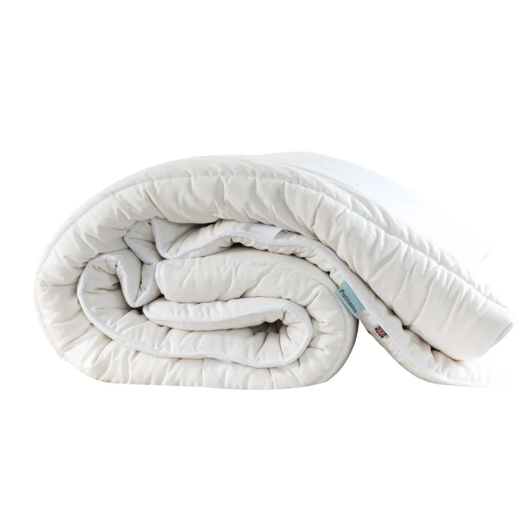 British Wool Mattress Topper | Natural Breathable Cotton Cover