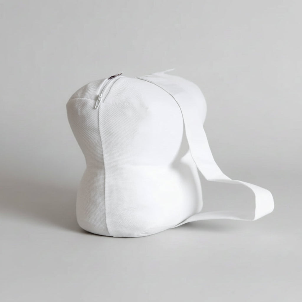 British Wool Knee Pillow – Side Sleeper Leg Cushion with Strap, UK Made