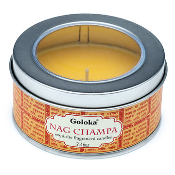 Goloka Wax Candle Tin - Nag Champa