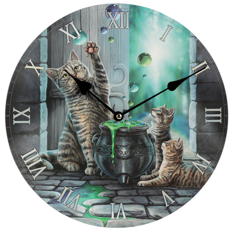 Decorative Cat Hubble Bubble Lisa Parker Wall Clock