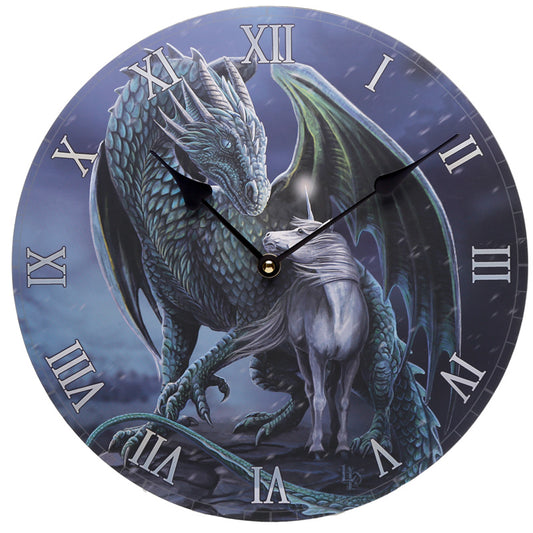 Dragon & Unicorn Protector Magick Lisa Parker Wall Clock