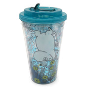 Moomin Shatter Resistant Double Walled Cup with Lid and Straw