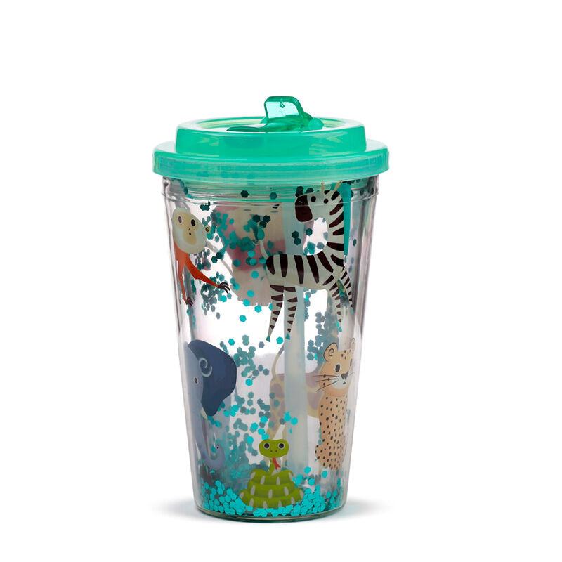 Zooniverse Shatter Resistant Double Walled Cup with Lid and Straw