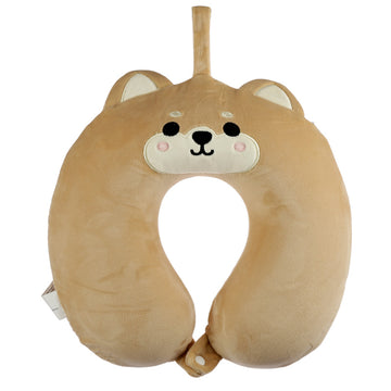 Shiba Inu Dog Relaxeazzz Plush Memory Foam Travel Pillow
