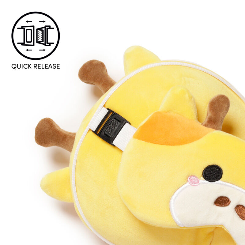 Relaxeazzz Travel Pillow & Eye Mask - Giraffe