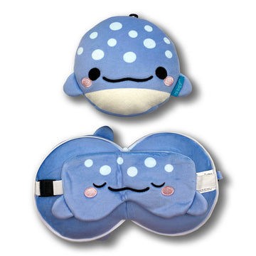 Relaxeazzz Travel Pillow & Eye Mask  - Aoi the Whale Shark
