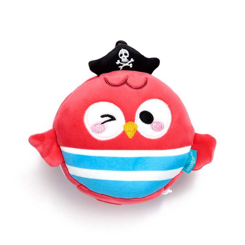 Relaxeazzz Travel Pillow & Eye Mask - Jolly Joger Pirate Bembo the Parrot