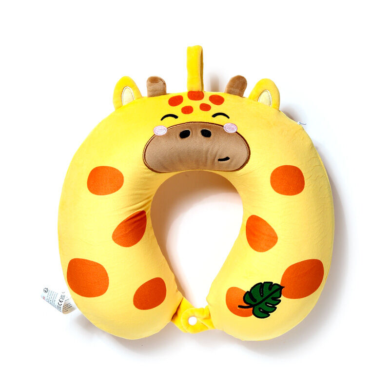 Relaxeazzz Plush Memory Foam Travel Pillow - Adoramals Raffi the Giraffe
