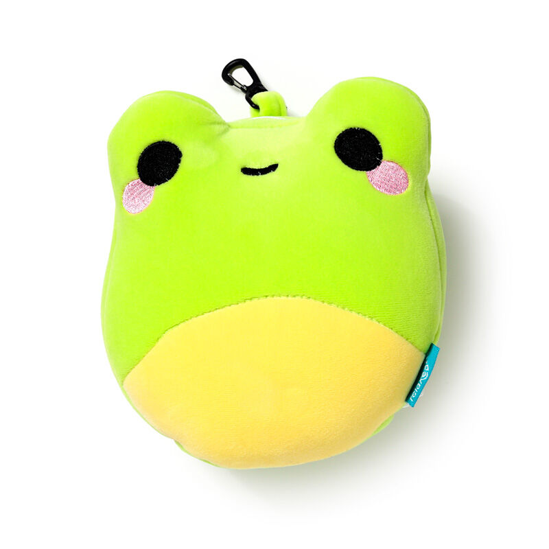 Relaxeazzz Travel Pillow & Eye Mask - Adoramals Silas the Frog