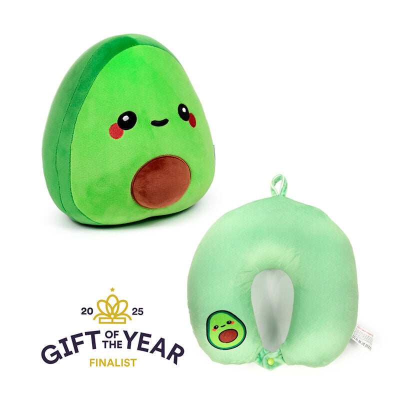 2-in-1 Swapseazzz Travel Pillow and Plush Toy - Foodiemals Pedro the Avocado