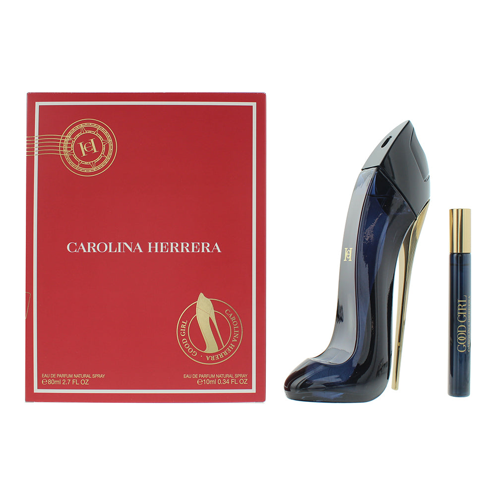 Carolina Herrera Good Girl Gift Set 80ml Eau de Parfum + 10ml Eau de Parfum