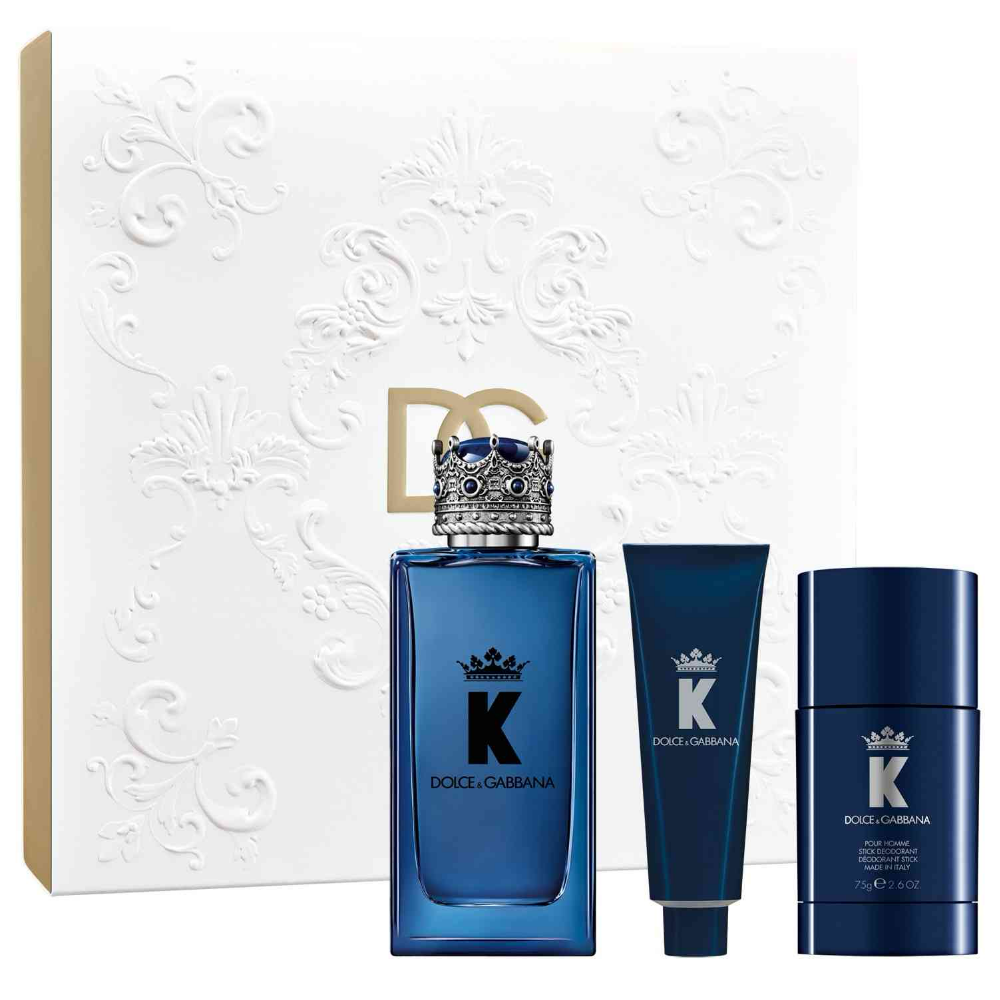 Dolce & Gabbana K Eau de Parfum Gift Set 100ml Eau de Parfum + 75g Deodorant Stick + 50ml Shower Gel