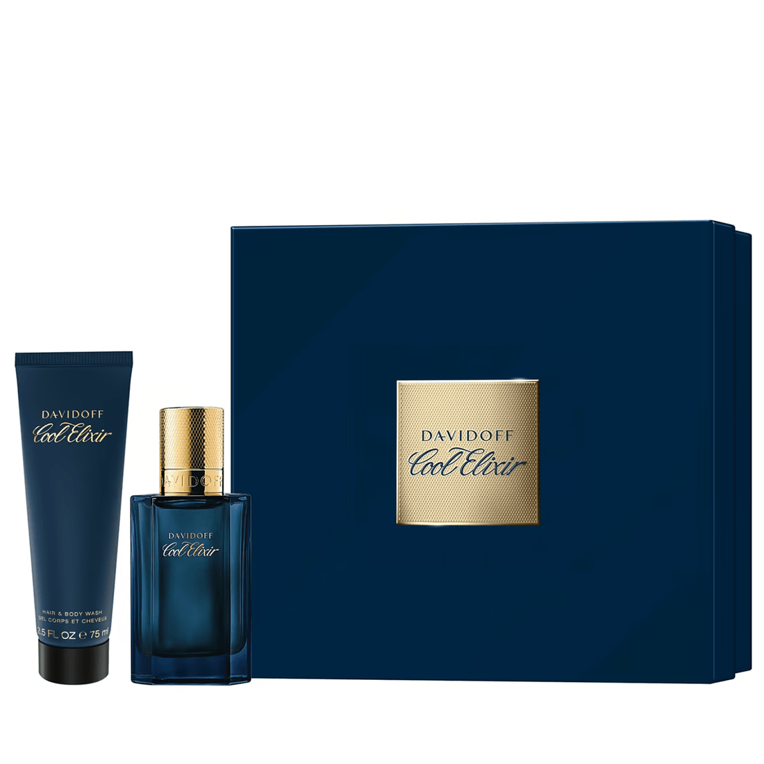Davidoff Cool Elixir Parfum Intense 50ml Spray + 75ml Hair & Body Wash