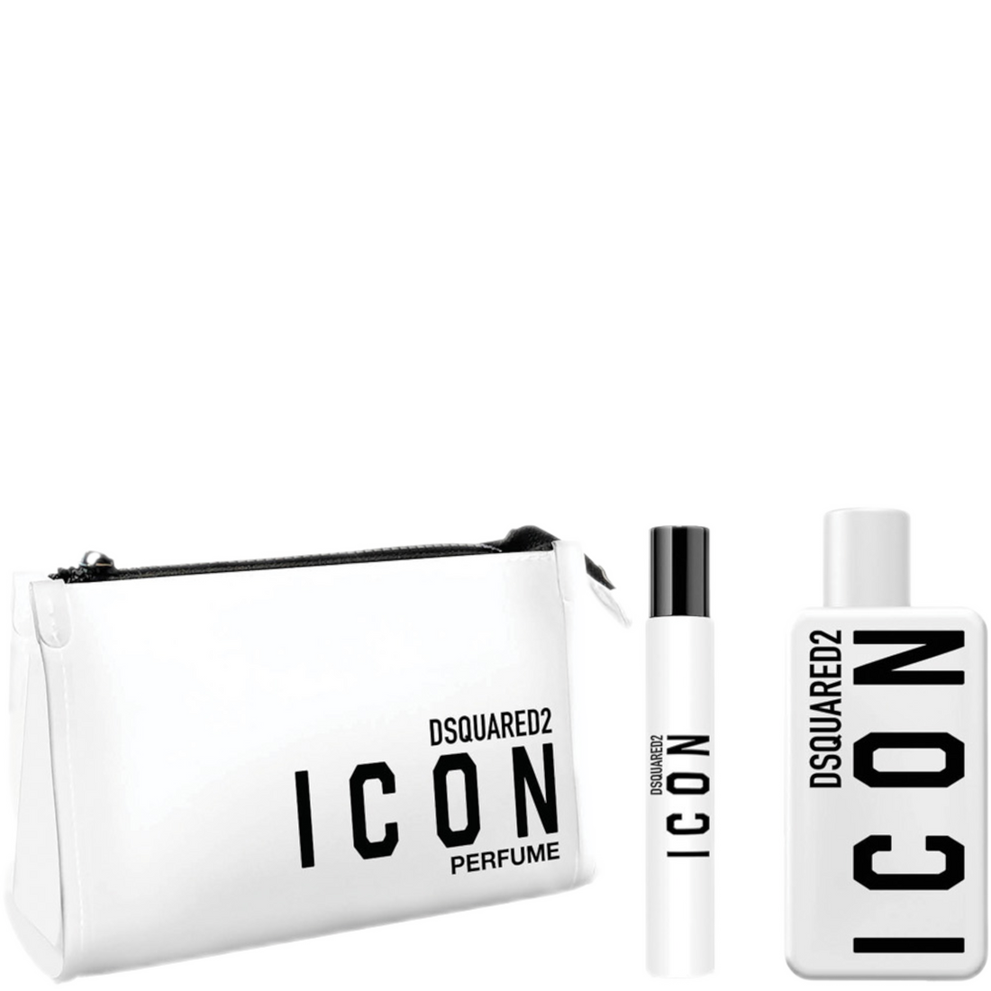 DSquared² Icon Pour Femme Gift Set 100ml Eau de Parfum + 10ml Eau de Parfum + Toiletry Bag