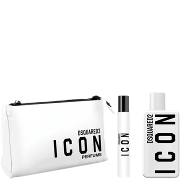 DSquared² Icon Pour Femme Gift Set 100ml Eau de Parfum + 10ml Eau de Parfum + Toiletry Bag