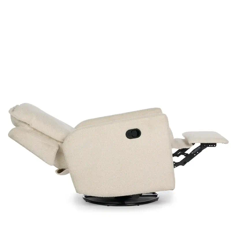 Obaby Denver swivel glider recliner chair in Bouclé