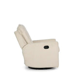 Nursery Glider Recliner Chair Bouclé – 360° Swivel