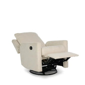 Nursery Glider Recliner Chair Bouclé – 360° Swivel | Reclining Nursing Chair for Breastfeeding