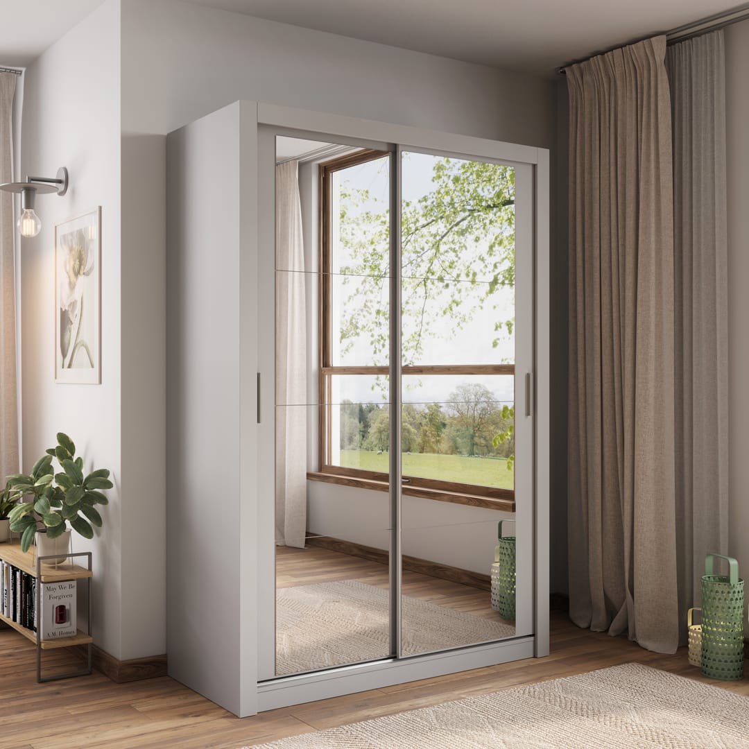 Arti 18 - 2 Sliding Door Wardrobe 150cm - Grey
