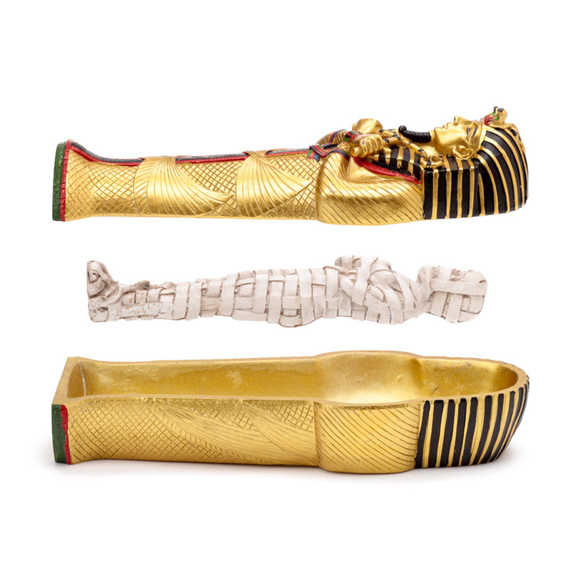 Decorative Gold Egyptian Tutankhamen Sarcophagus Trinket Box