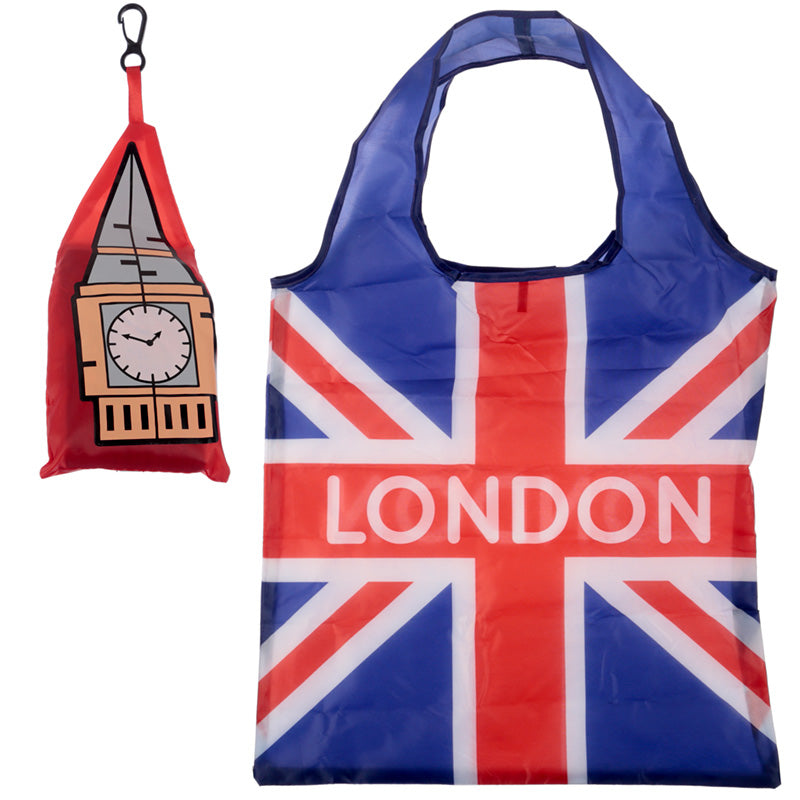 Handy Foldable Shopping Bag - London Icons Big Ben