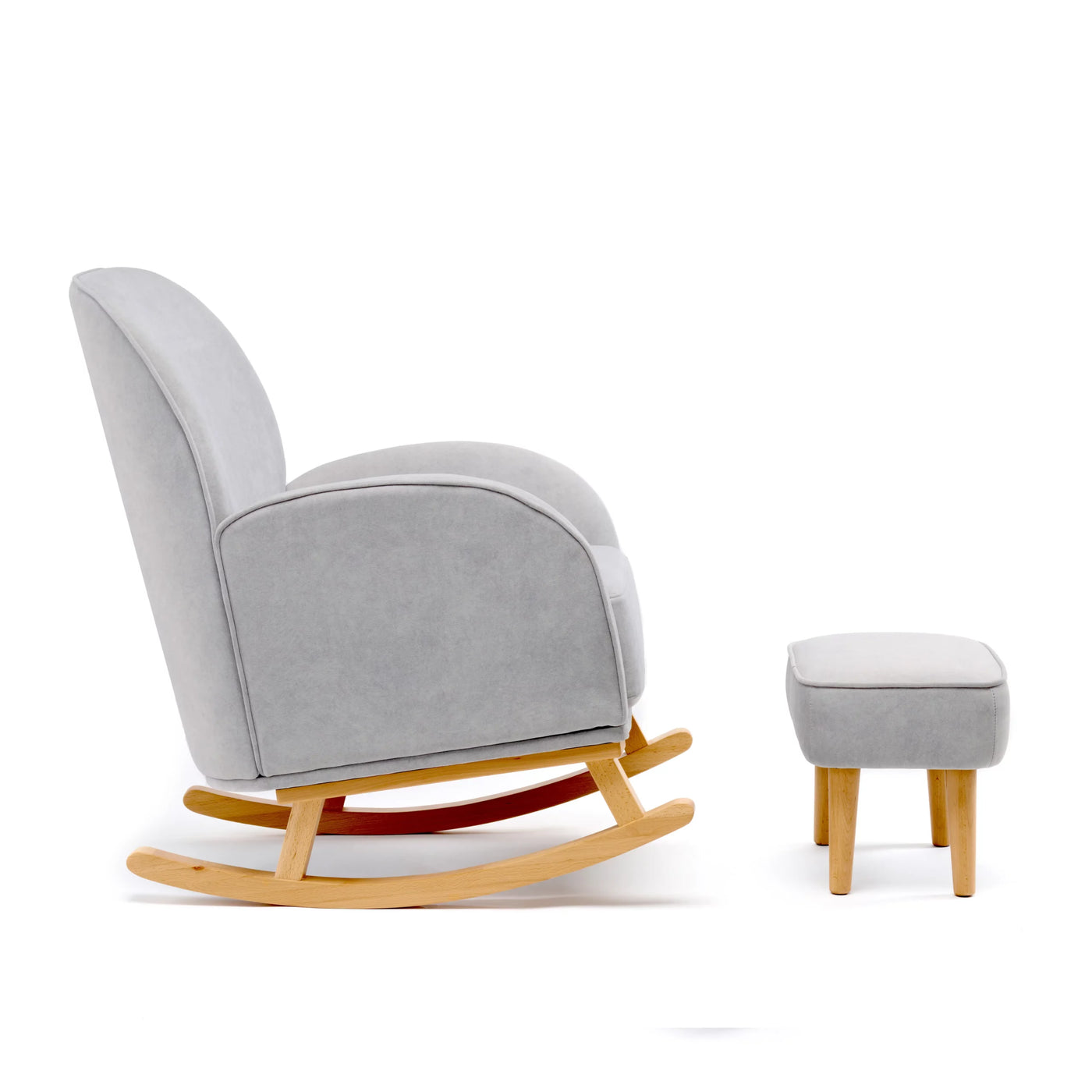 Freya Nursing Chair & Footstool | Ergonomic Curved Back Nursery Chair with Foam Cushions
