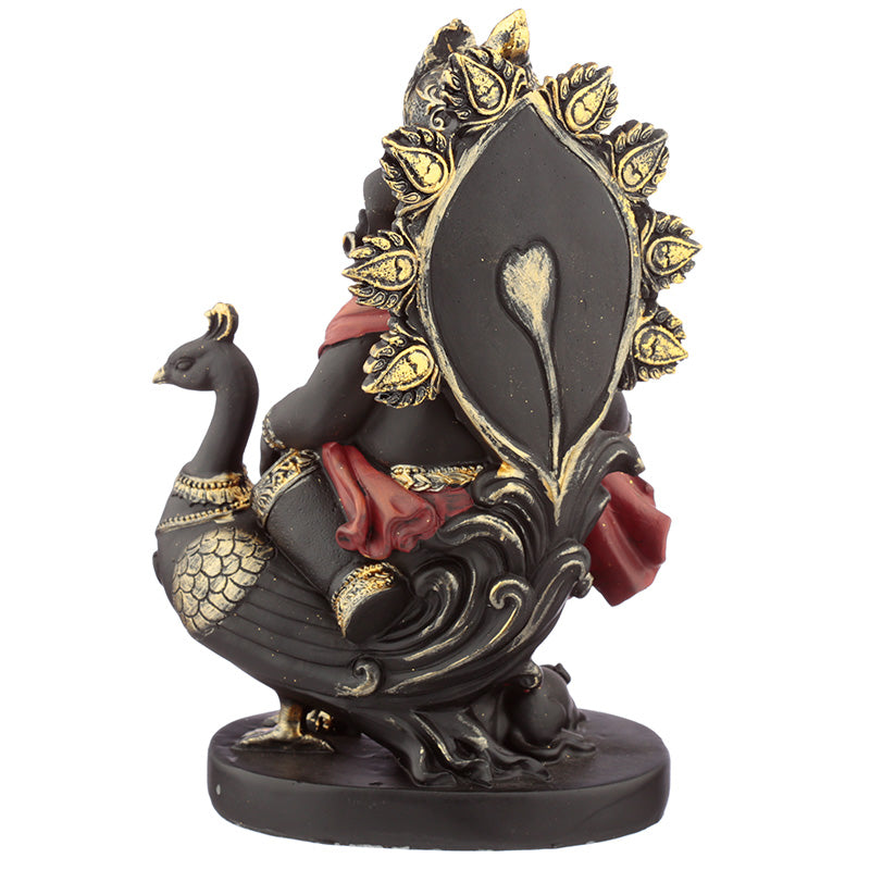 Decorative Ganesh Figurines - Peacock and Pipe