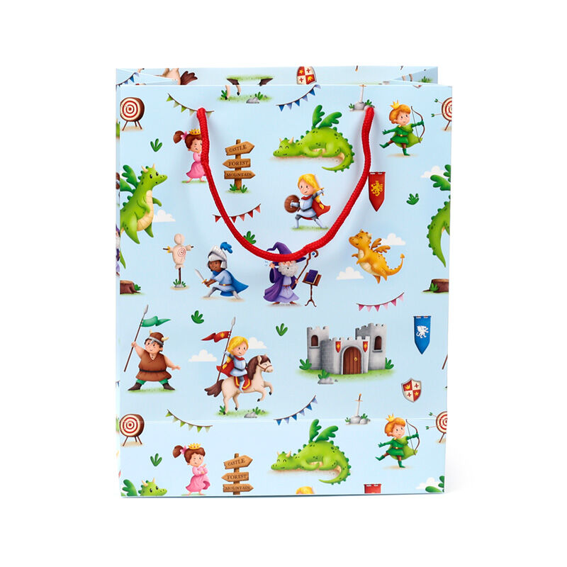 Gift Bag (Large) - Knights & Dragons