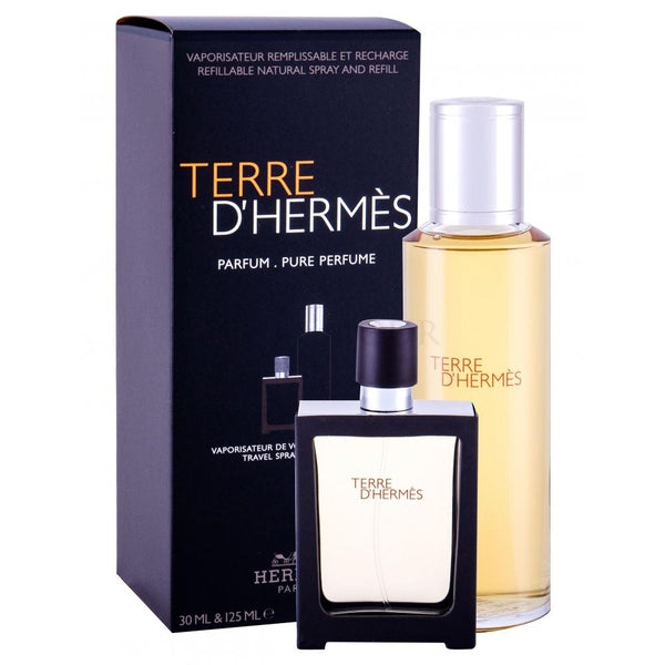 Hermès Terre d'Hermès Gift Set 30ml Parfum Spray + 125ml Parfum Refill