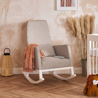 High Back Nursery Rocking Chair – Stone