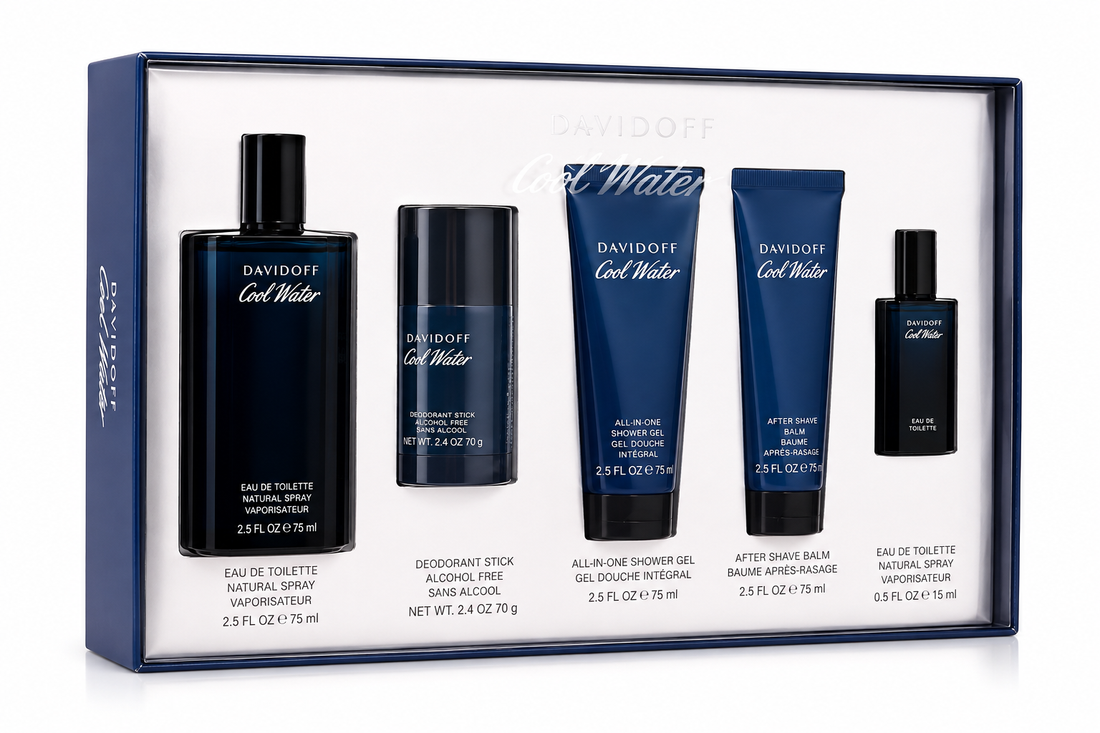 Davidoff Cool Water Gift Set 125ml EDT + 75ml Shower Gel + 15ml EDT