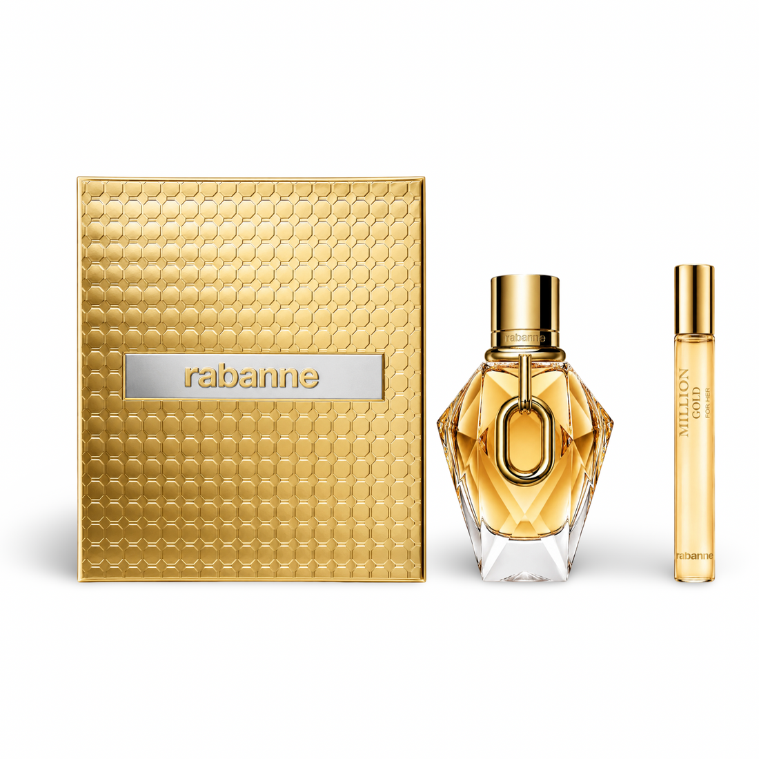 Paco Rabanne Million Gold for Her Gift Set 90ml EDP + 8ml Mascara