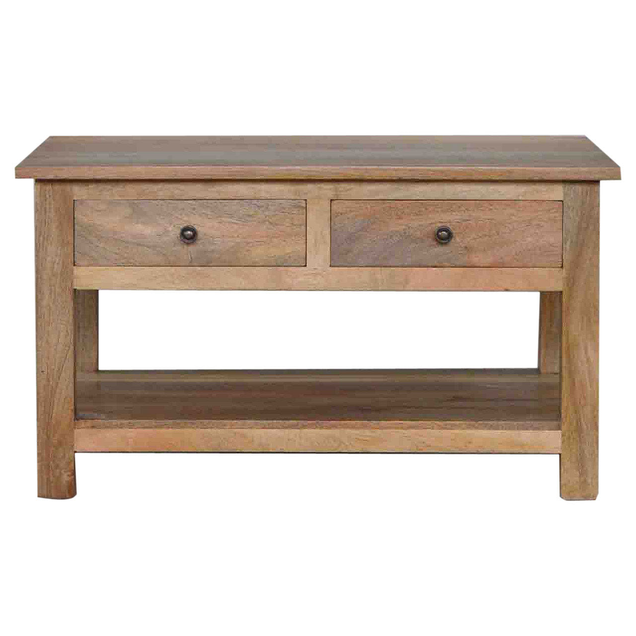 Country 4-Drawer Coffee Table | Oak Solid Mango Wood