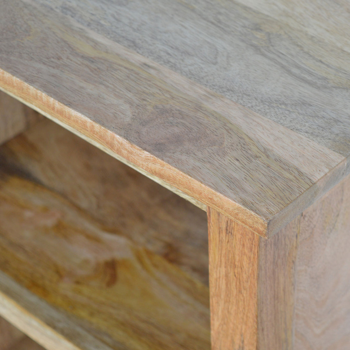 Country Style Mini Bookcase Chest of Drawers | Oak-Ish Mango Wood