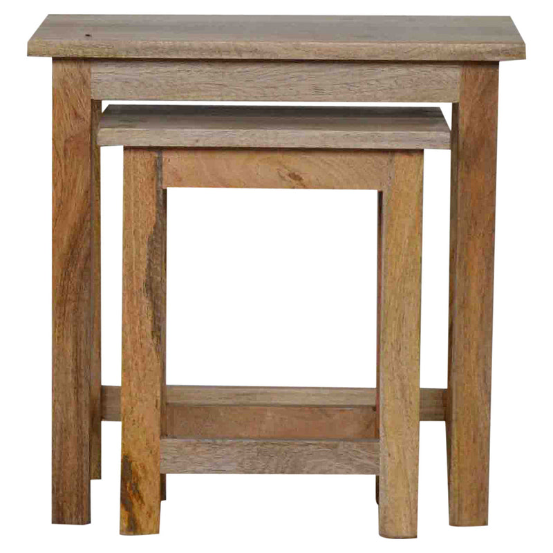 Country Style Stool Set of 2 Footstool