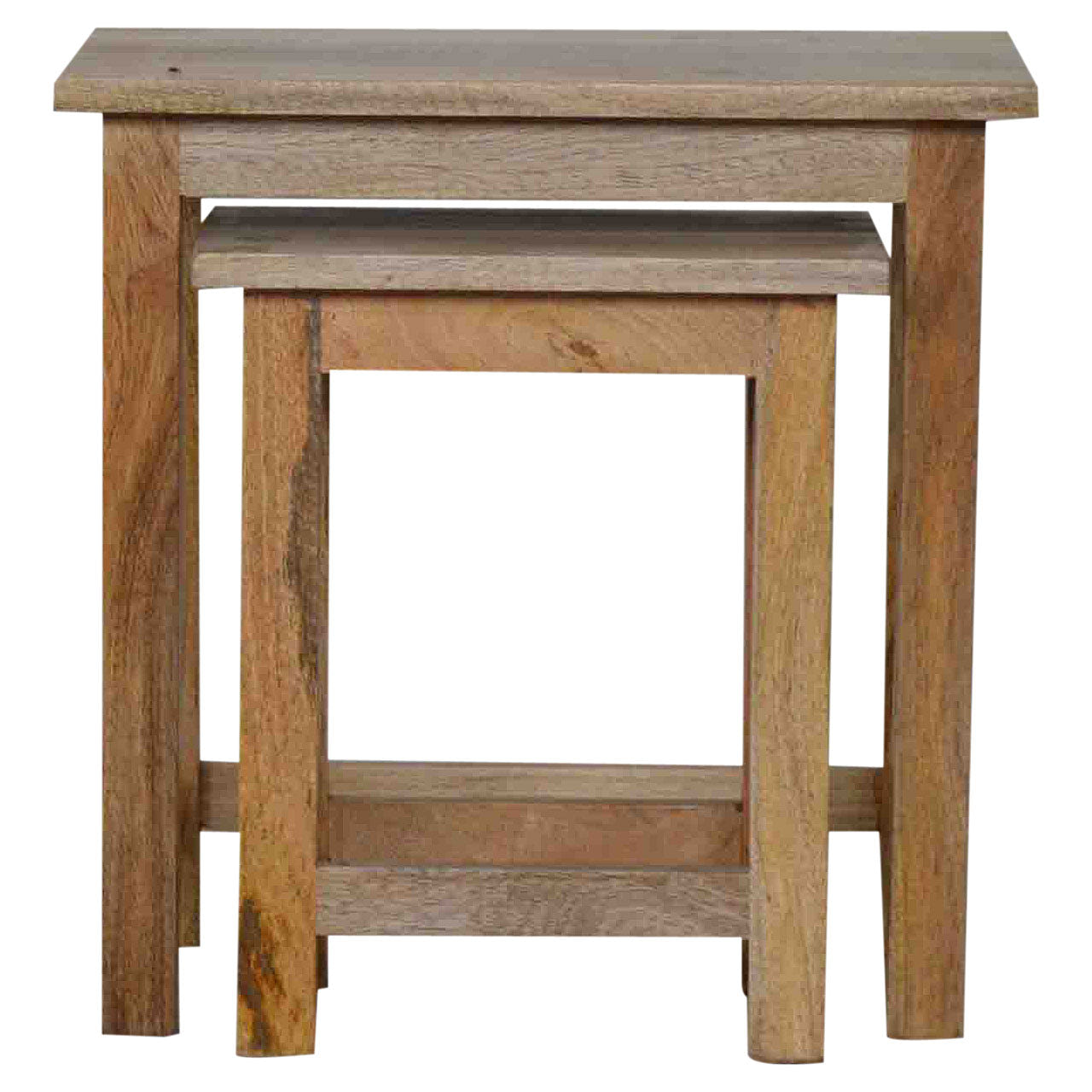 Country Style Stool Set of 2 Footstool