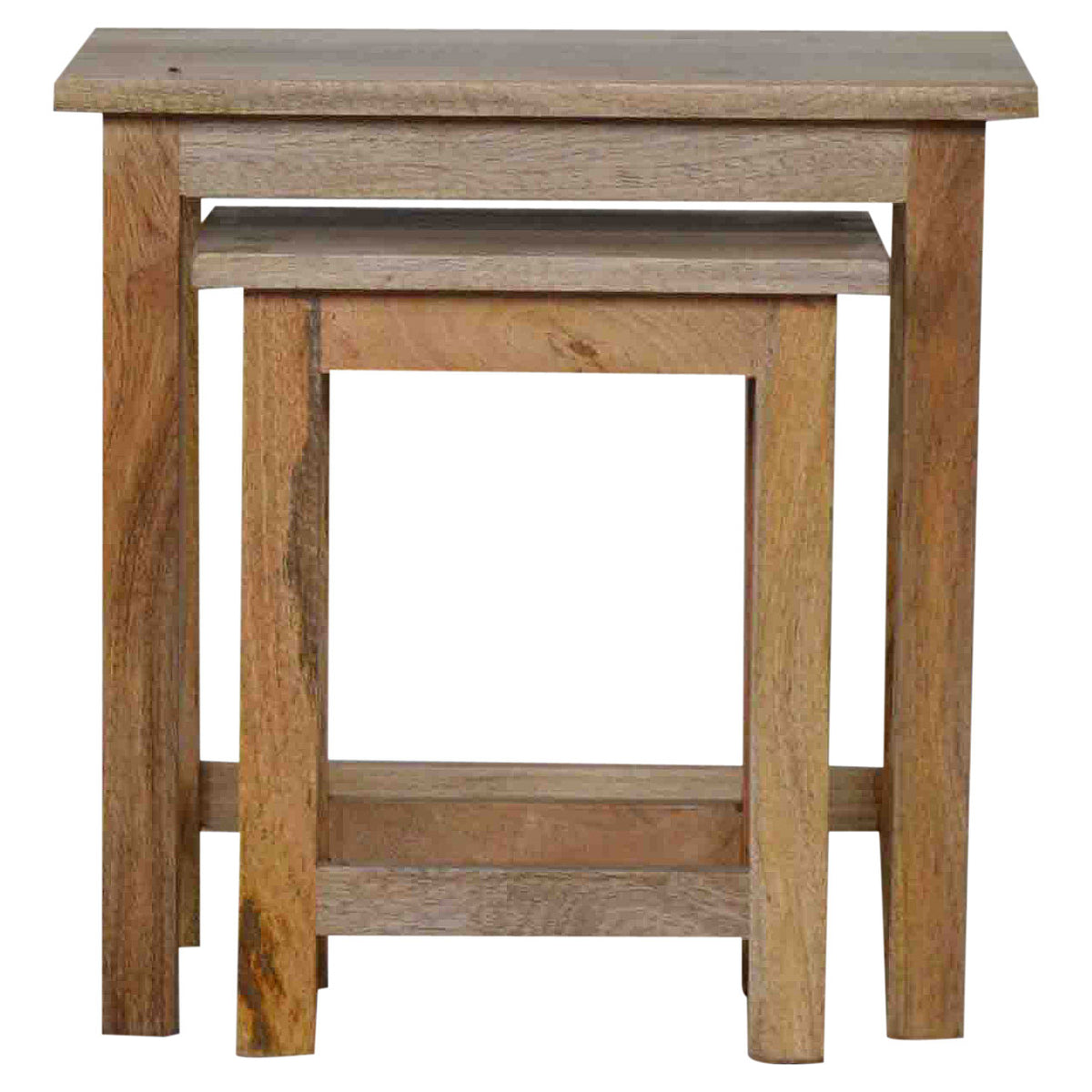 Country Style Stool Set of 2 Footstool