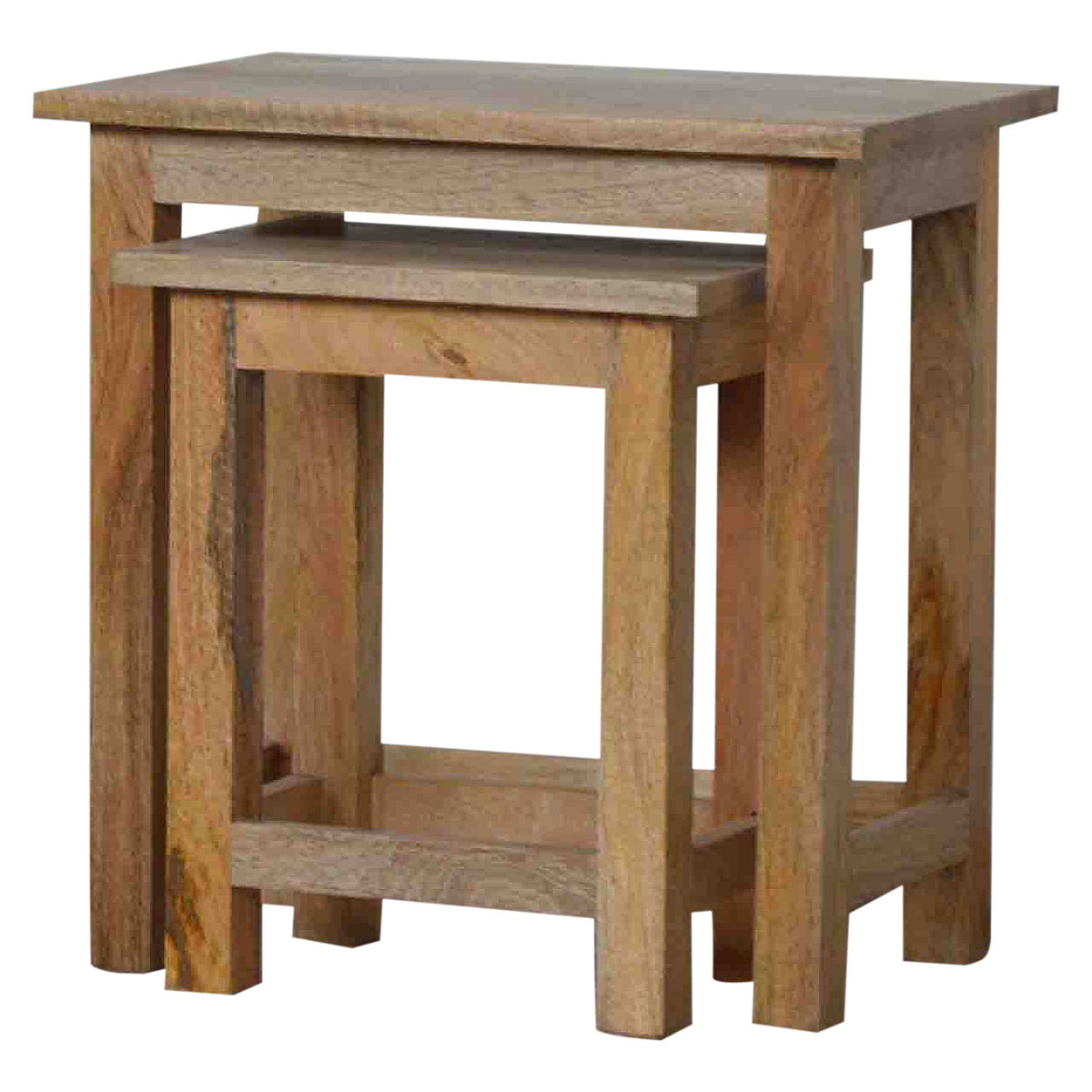 Country Style Stool Set of 2 Footstool
