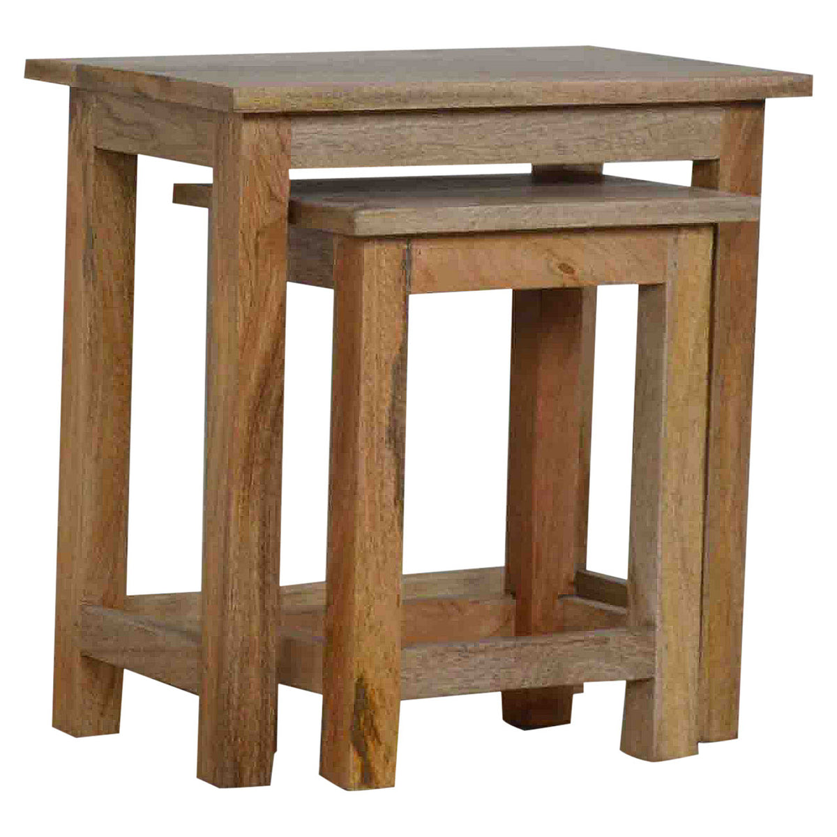 Country Style Stool Set of 2 Footstool