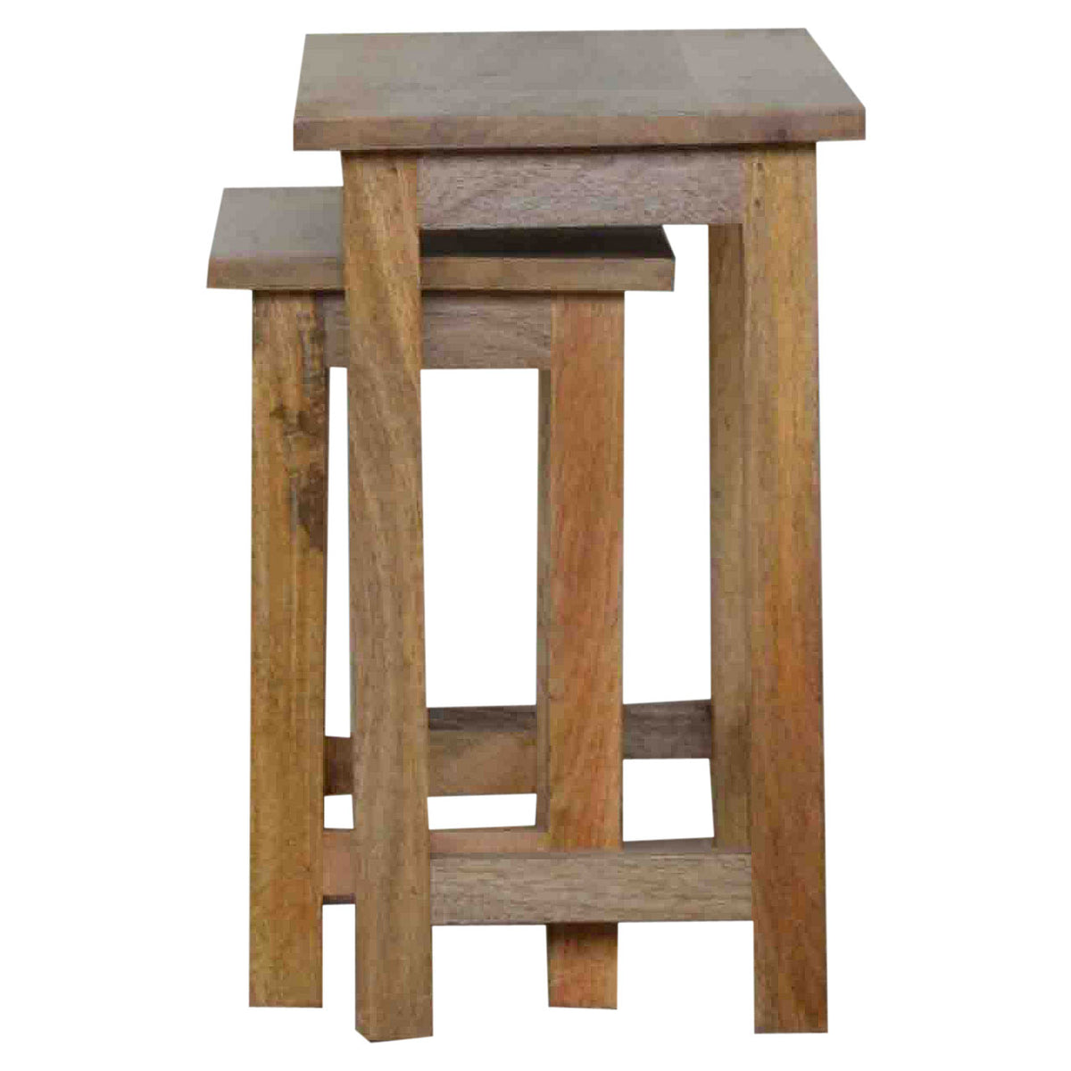 Country Style Stool Set of 2 Footstool