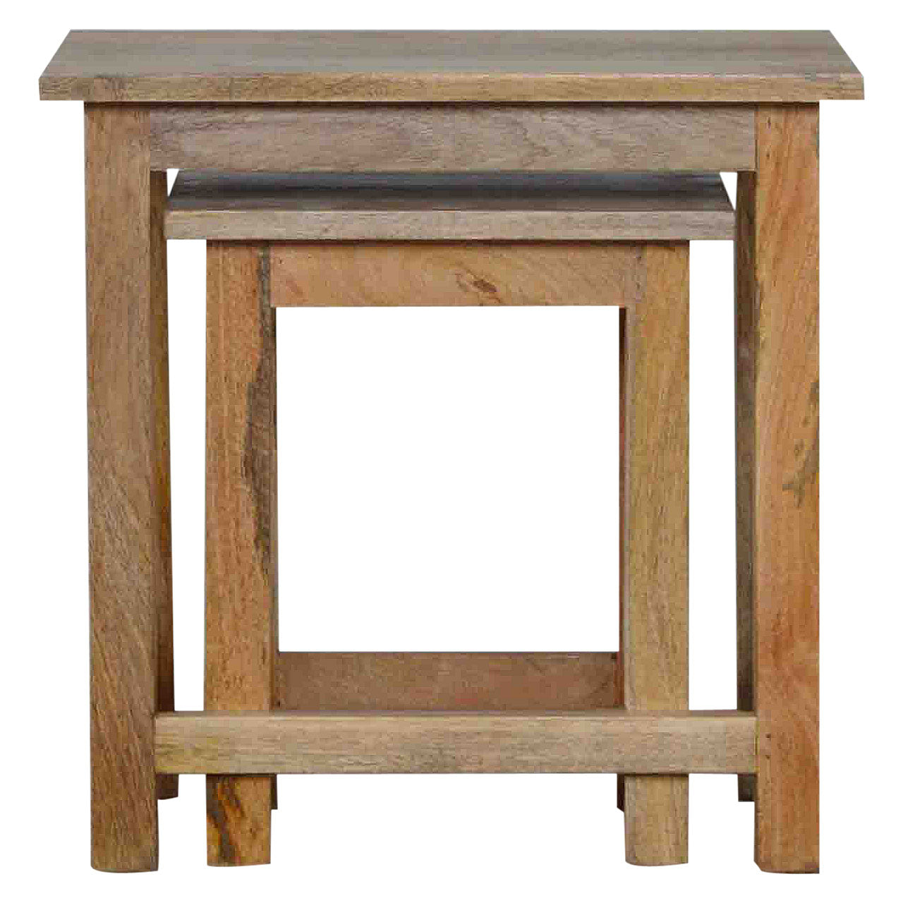 Country Style Stool Set of 2 Footstool