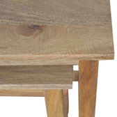 Country Style Stool Set of 2 Footstool