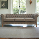 Multi Tweed 3 Seat Chesterfield Chest of Drawers