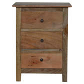 Country Style Bedside Table | Oak-Ish Mango Wood