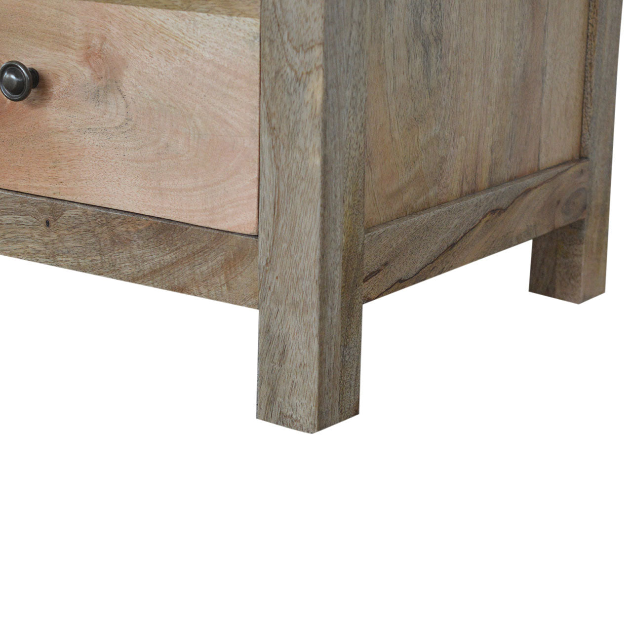 Country Style Bedside Table | Oak-Ish Mango Wood