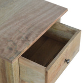 Country Style Bedside Table | Oak-Ish Mango Wood
