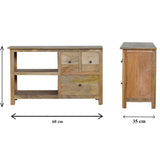 3 Drawer Country Media Unit