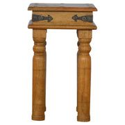 Thakat End Table Accent Piece | Hand-Carved
